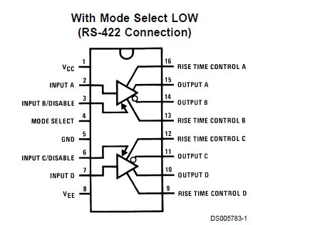 DS3691N connection diagram