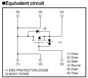 RTQ040P02TR equivalent circuit
