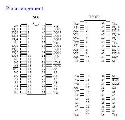 AS4C1M16E5-60TC pin assignment