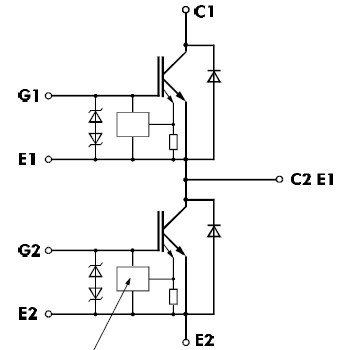 2MBI75N060 Equivalent Circuit