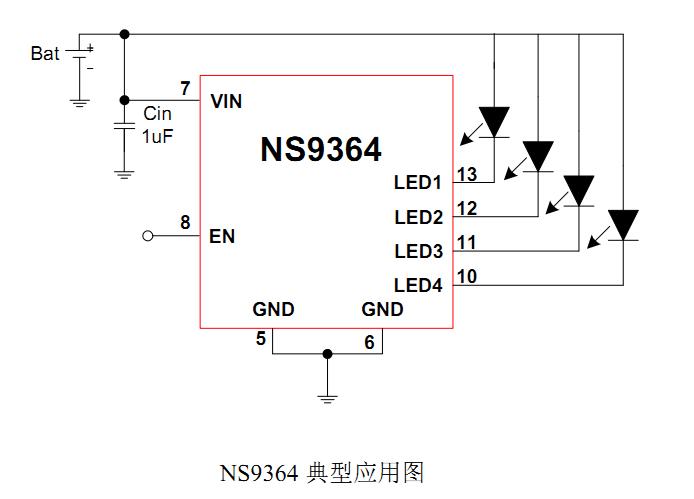 NS9364 typical application diagram