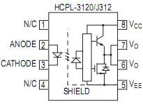 HCPL-3120-000E pin configuration