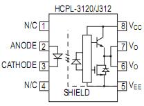 HCPL-3120-500E pin configuration