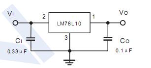 LM78L10 circuit diagram