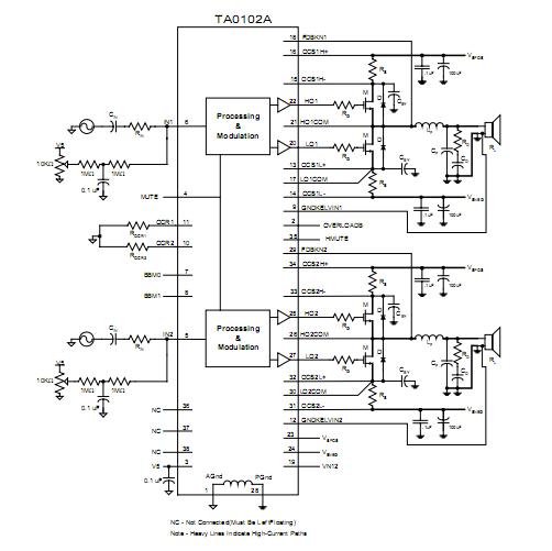 TA0102A circuit diagram