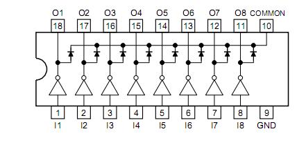 TD62082AFG pin configuration