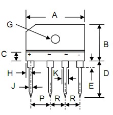 GBJ35M dimensions