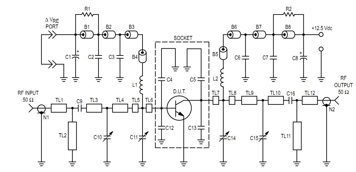 MRF650 test circuit