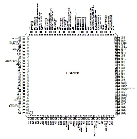 ES6128FF pin configuration