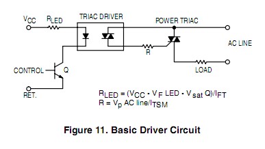 MOC3052S circuit diagram