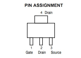 NTF3055L108T1G pin assignment