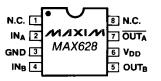 MAX628ESA pin configuration