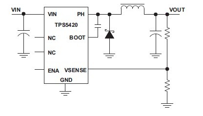 TPS5420DR SIMPLIFIED SCHEMATIC