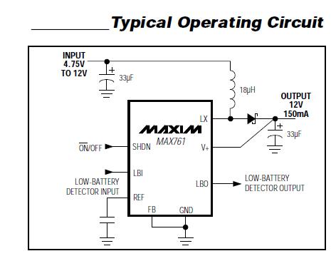 MAX762CSA Typical Operating Circuit