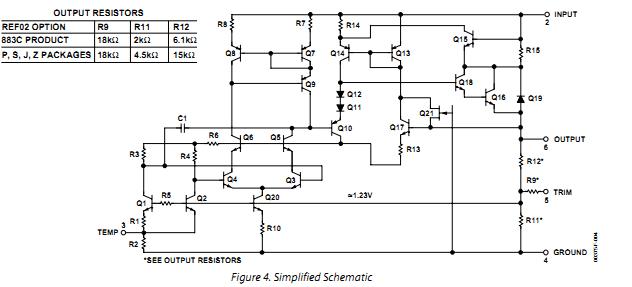 REF02CPZ simplified schematic