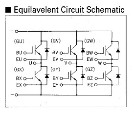6MBI30L-060 equilavelent circuit schematic