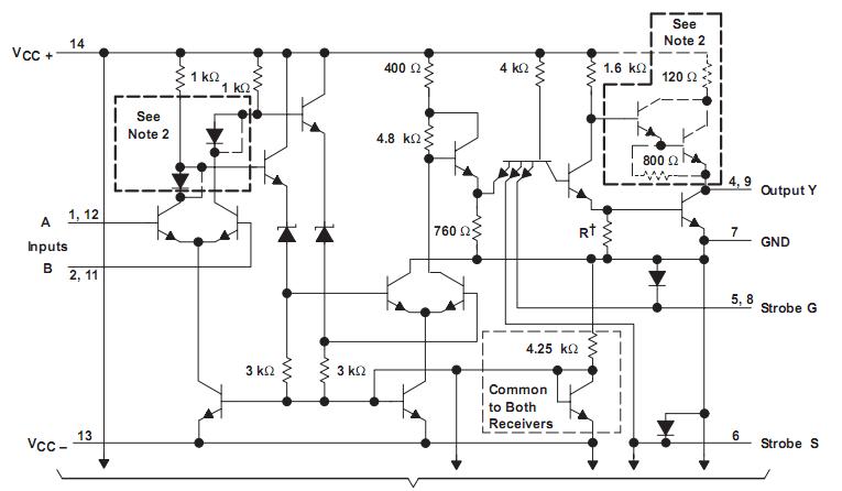 SN75107AD circuit diagram