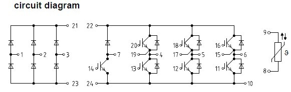 FP75R12KT3 circuit diagram