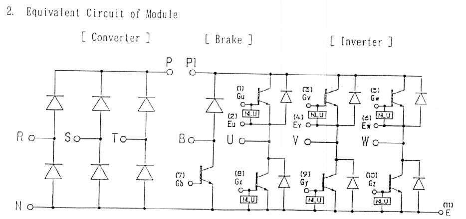 7MBR30NF060 equivalent circuit
