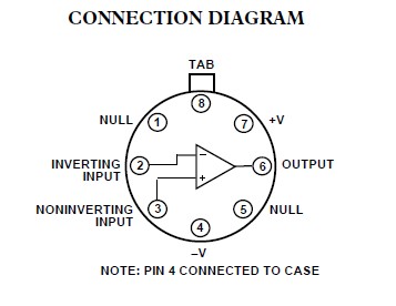 AD544LH connection diagram