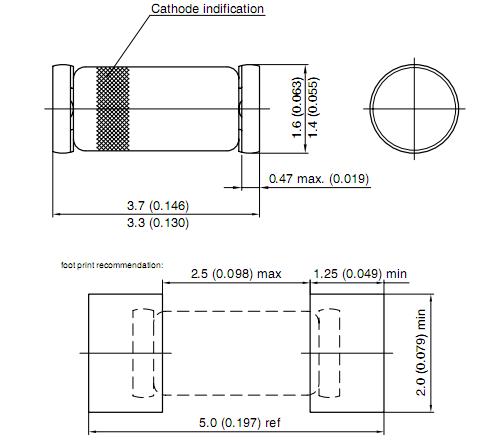 TZMC3V3-GS08 package dimensions