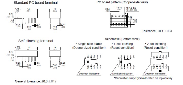 TQ2-12V dimensions