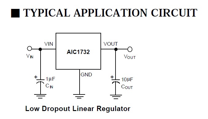 AIC1732-33CX typical application circuit