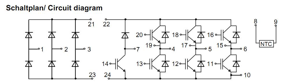 FP75R12KE3 circuit diagram