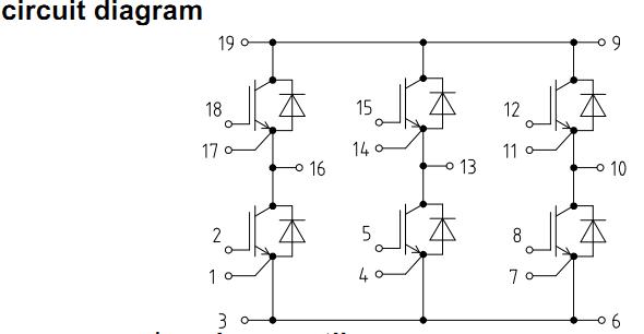 FS50R17KE3 circuit diagram