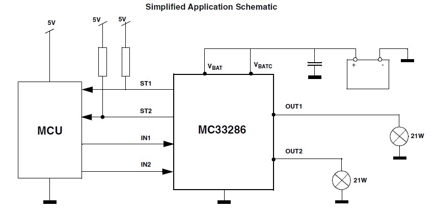 MC33286DW Simplified Application Schematic