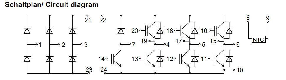 FP15R12KE3G circuit diagram