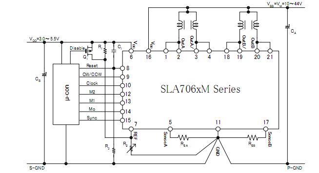 SLA7062M circuit diagram