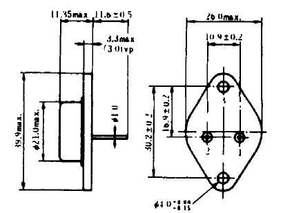 2SK134 package diagram