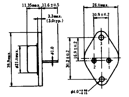 2SJ50 package diagram