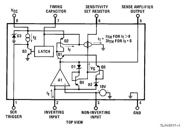 LM1851M Block and Connection Diagram