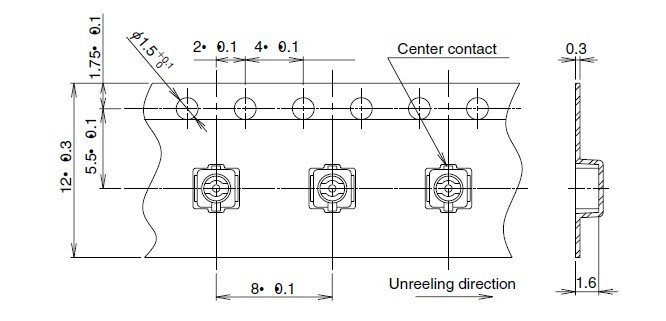U.FL-R-SMT 10 dimension