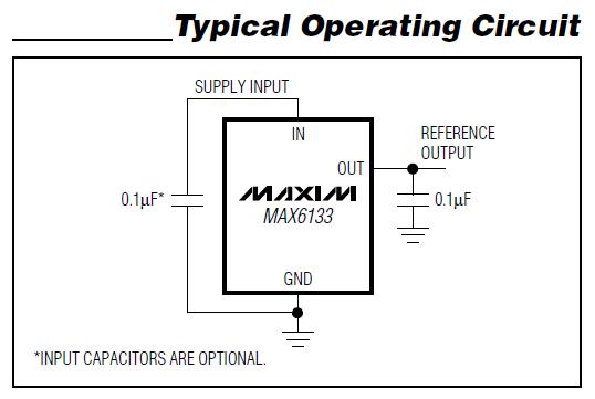 MAX6133AESA25 Typical Operating Circuit