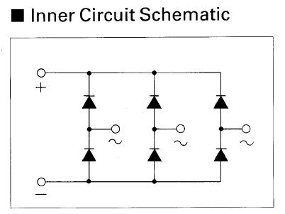 6RI30G-160 internal circuit schematic