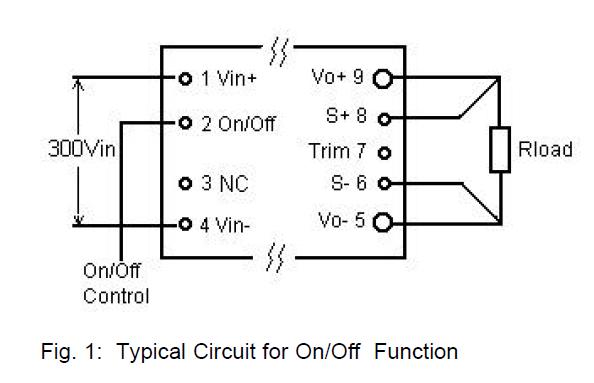 IMT200-300-5 typical circuit for on/off function