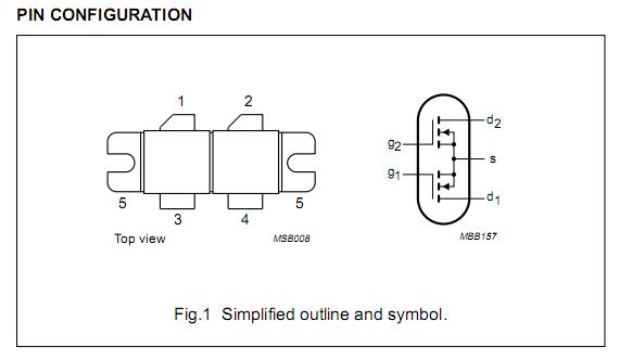 BLF368 pin configuration