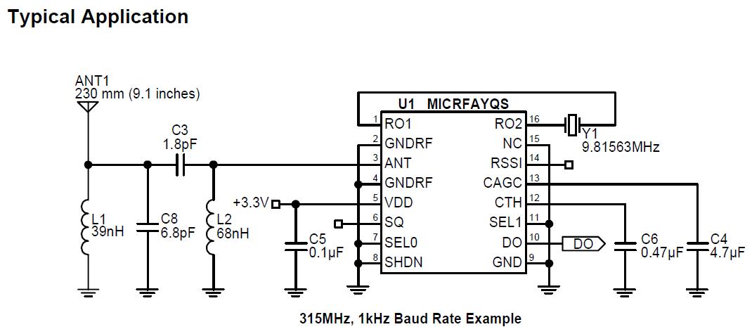 MICRF213AYQS Typical Application