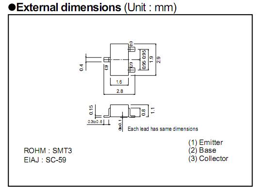 2SD1757K External dimensions