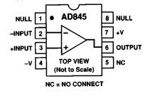 AD845BQ pin configuration