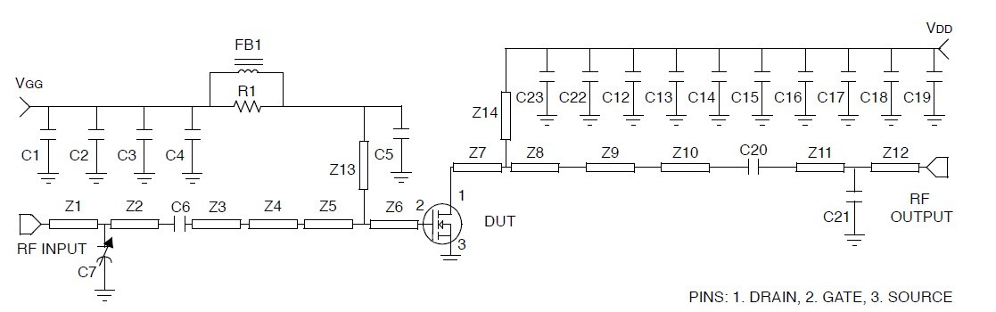 AGR19045EF Test Circuit Illustrations