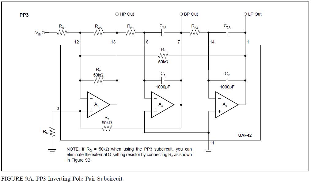 UAF42AP PP3 Inverting Pole-Pair Subcircuit