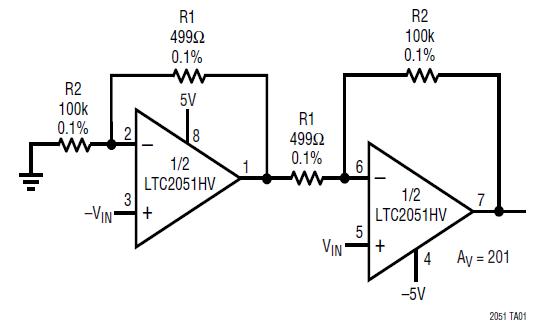 LTC2051HVCS8 typical application