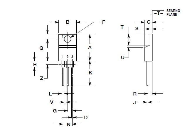MBR2545CTG PACKAGE DIMENSIONS