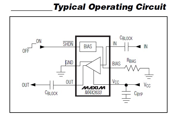 MAX2632EUK typical operating circuit