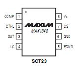 MAX1848EKA-T pin configuration