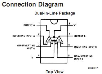 LF353MX Connection Diagram
